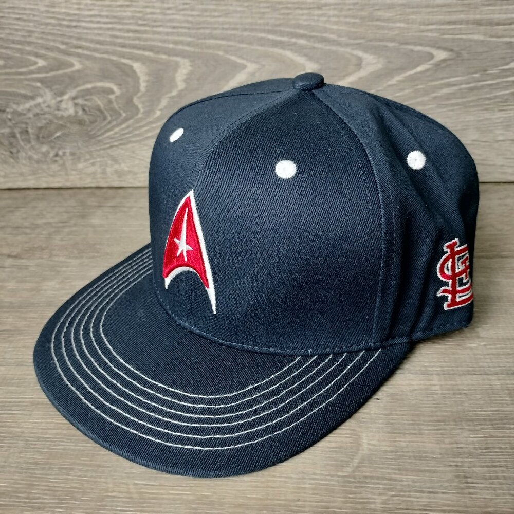 St Louis Cardinals STAR TREK Baseball Cap Hat Blue Red Snapback Embroideded NEW